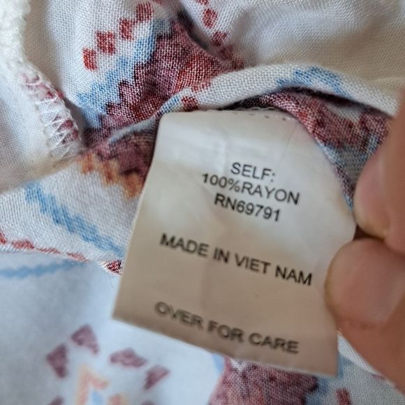 ANTHROPOLOGIE Fig and Flower Peasent Tunic Tie Top Blouse - Picture 9 of 10